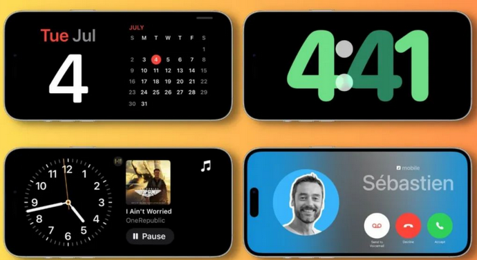 喀左苹果手机维修分享iOS17横屏充电待机显示有什么好处 