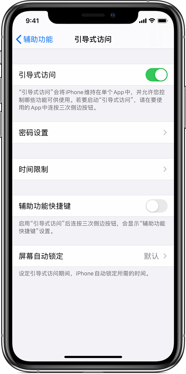 喀左苹果手机维修分享如何在 iPhone 上退出引导式访问 