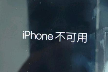 喀左苹果服务网点分享锁屏界面显示“iPhone 不可用”如何解决 