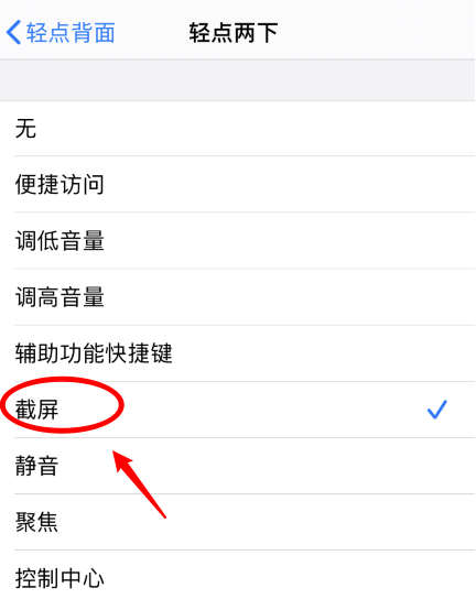喀左苹果手机维修分享iPhone12如何启用双击截屏 